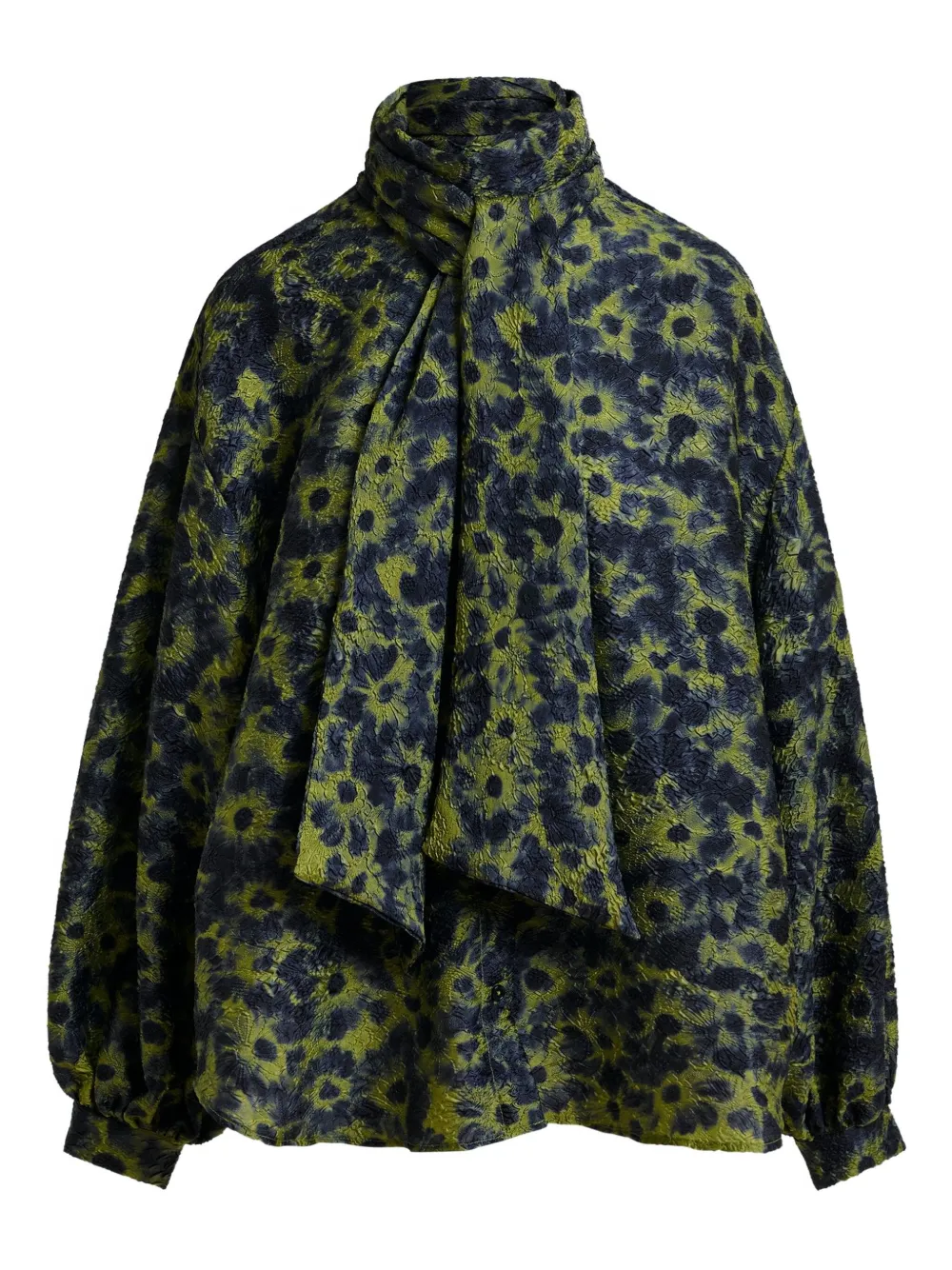 Essentiel Antwerp abstract-pattern blouse | Green | Image 1