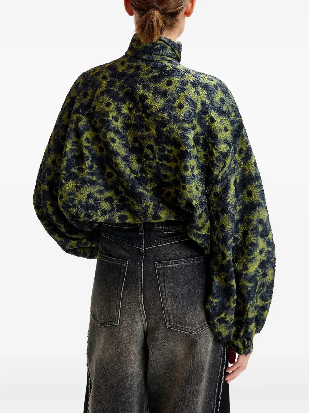 Essentiel Antwerp Abstract-pattern Blouse In Green