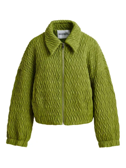 Essentiel Antwerp braid-quilted bomber jacket