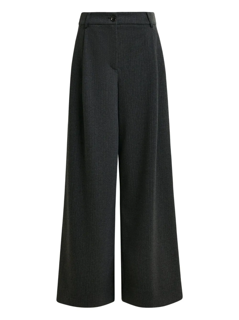 Essentiel Antwerp Insult Pleated Pinstripe Trousers In Gray
