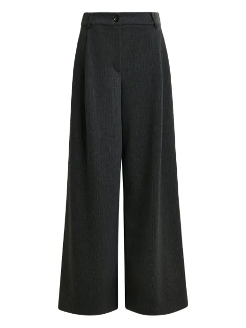 Essentiel Antwerp Insult pleated pinstripe trousers