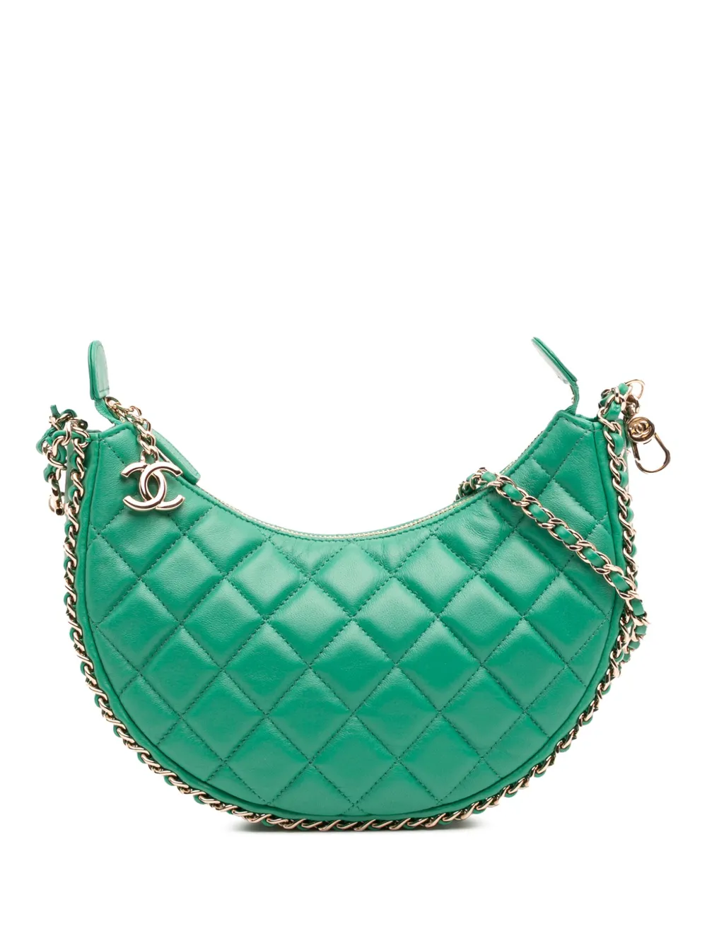 CHANEL Pre-Owned 2021-2025 Small Quilted Lambskin Chain Around Hook CHANEL Pre-Owned 2021-2025 Small Quilted Lambskin Chain Around Hook
