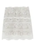 Ermanno Scervino lace-patchwork skirt - White