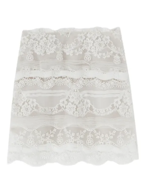 Ermanno Scervino lace-patchwork skirt