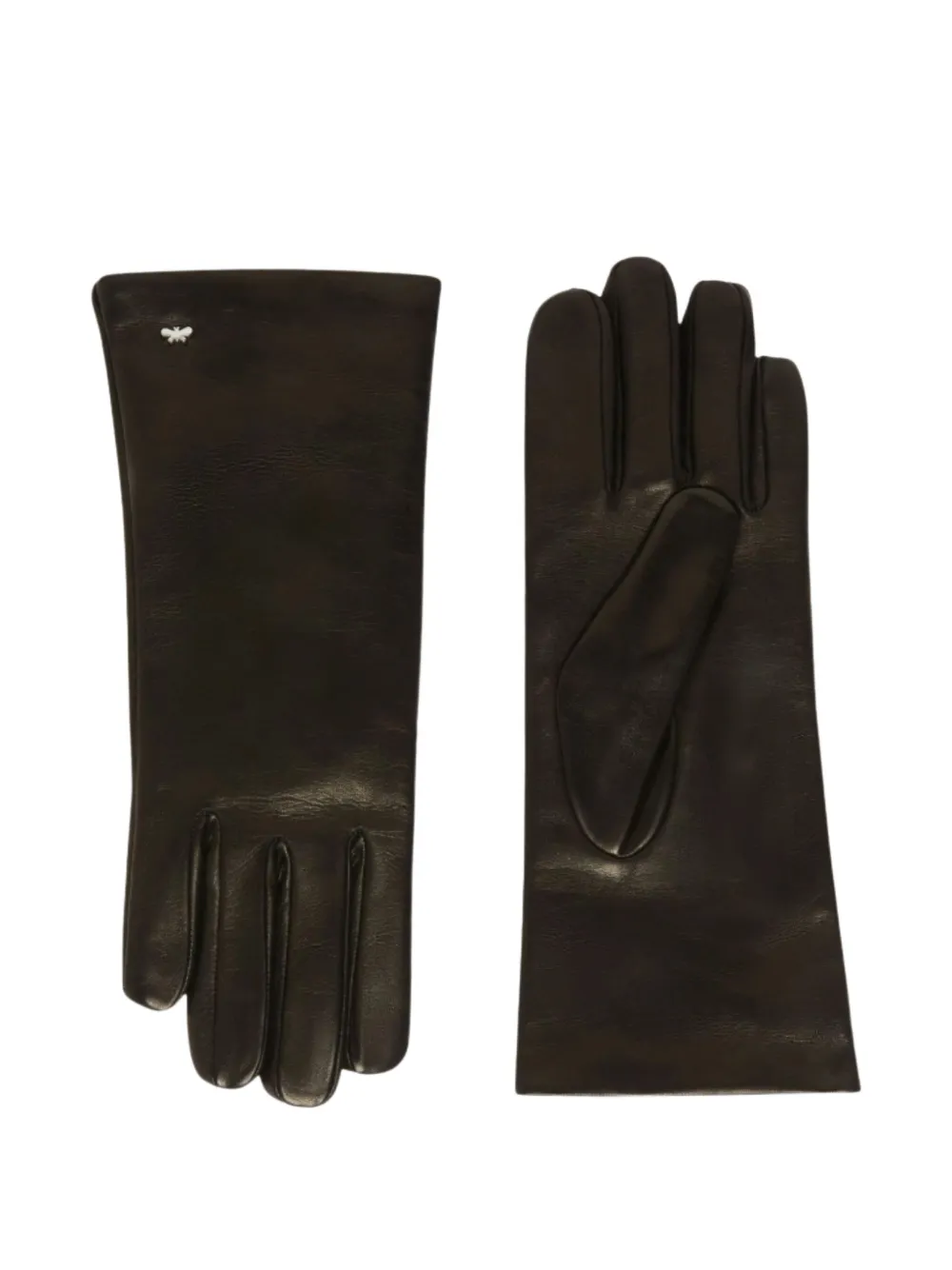 Weekend Max Mara lambskin leather gloves | Black | Image 1