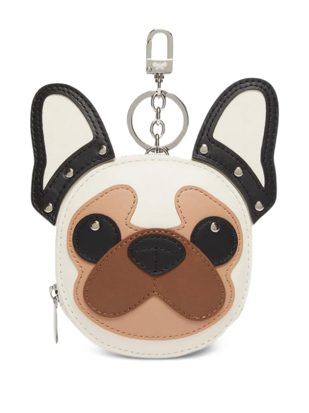 Weekend Max Mara Omens White Pug Leather Coin Purse In Multi