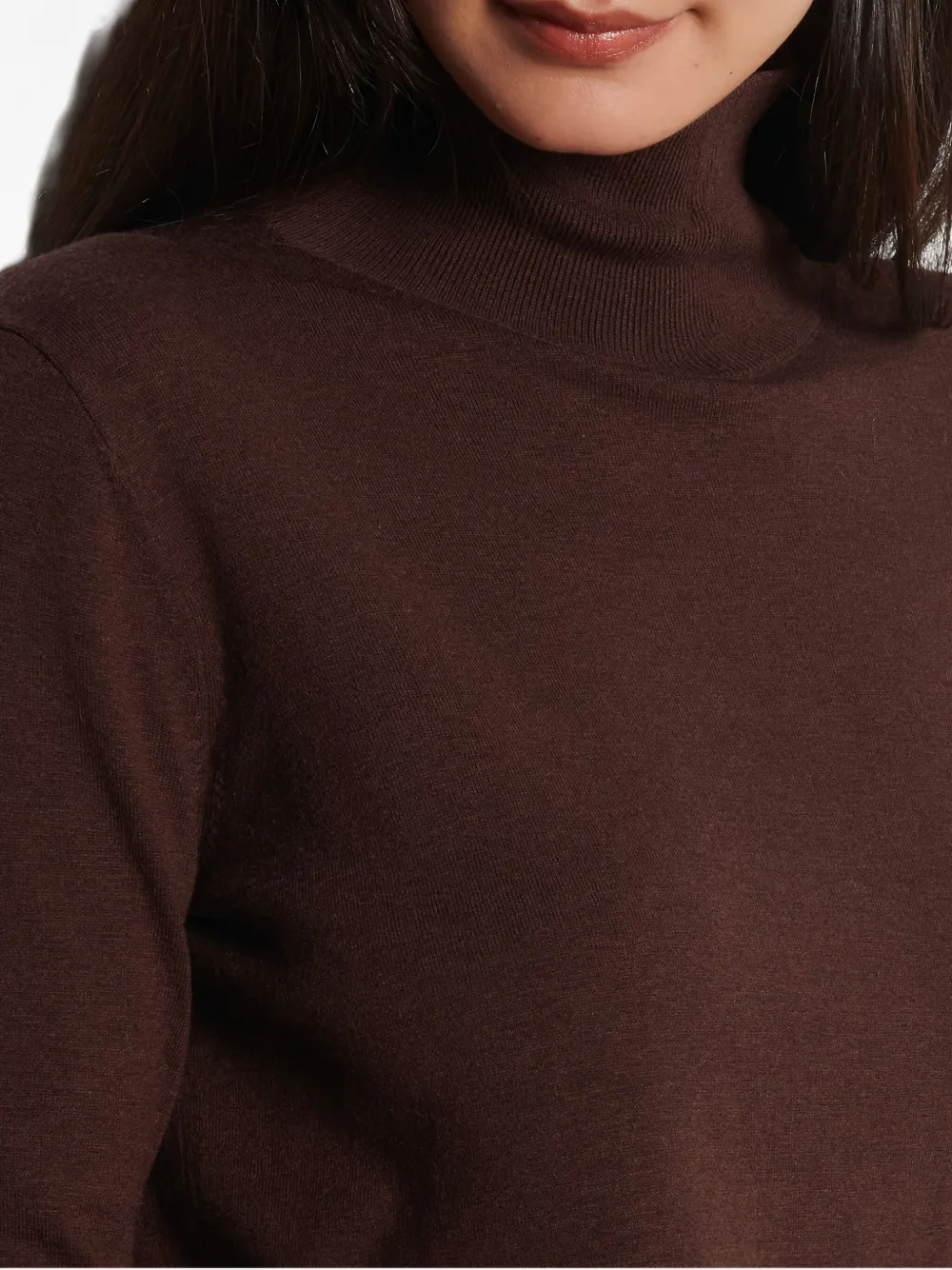 Weekend Max Mara Roll-neck Long-sleeve Sweater In Brown