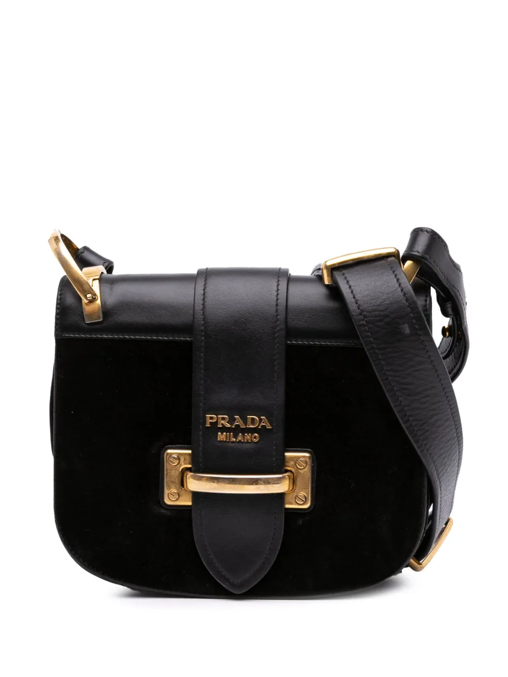 Prada Pre-Owned 2000-2025 City Calf and Velvet Pionniere crossbody bag Prada Pre-Owned 2000-2025 City Calf and Velvet Pionniere crossbody bag