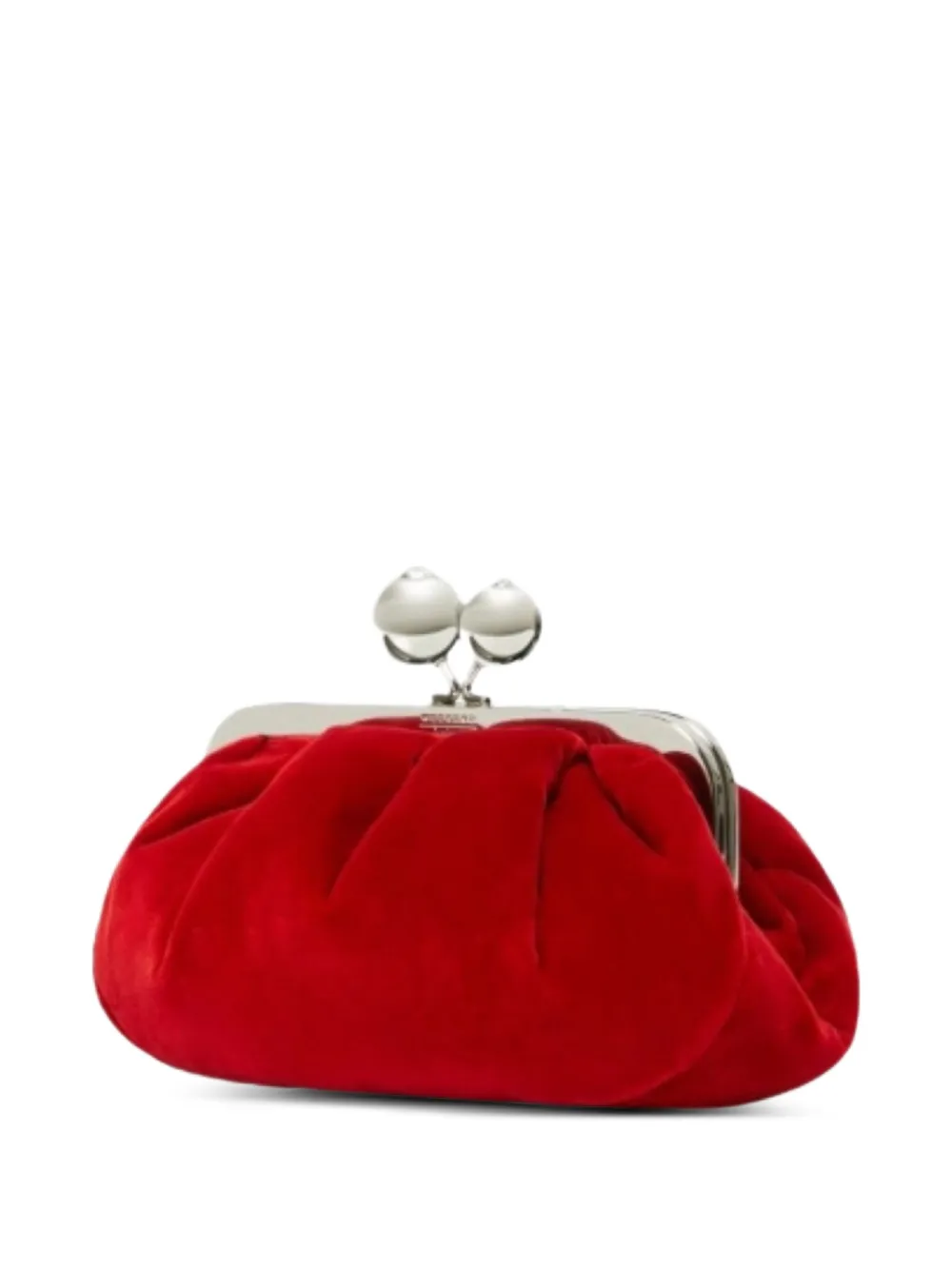 Weekend Max Mara Katoenen clutch met bal detail - Rood