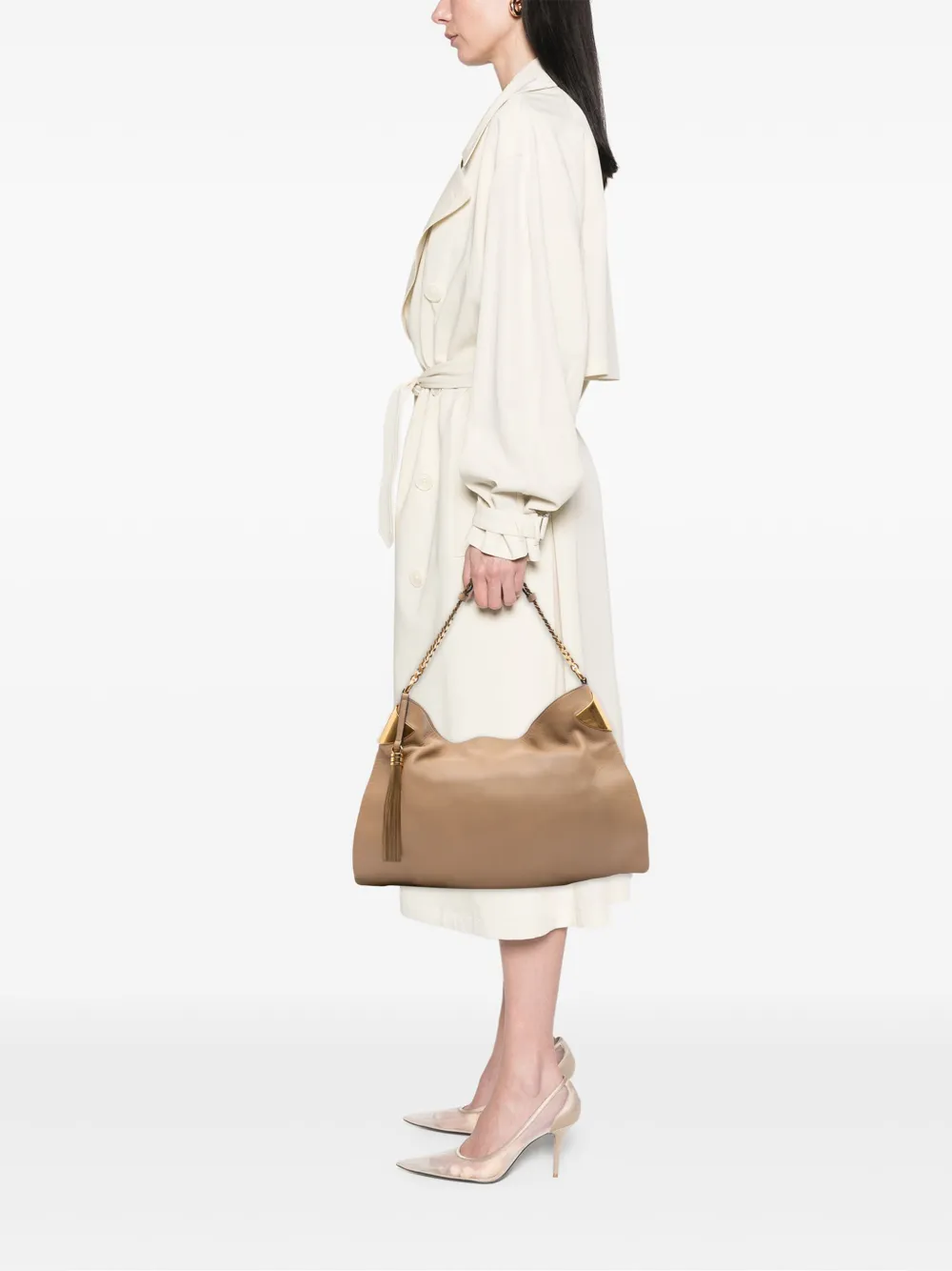 Gucci Pre-Owned 2016-2025 Medium Leather 1970 Chain hobo bag | Pre-Owned | Image 2