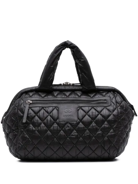 CHANEL Pre-Owned Borsa a mano Coco Cocoon Bowler in nylon trapuntato 2010-2011
