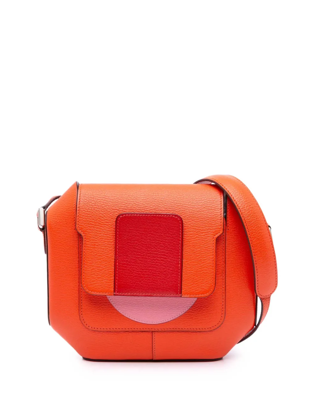 Hermès Pre-Owned 2017 Chevre Mysore Octogone 23 crossbody bag - オレンジ Hermès Pre-Owned 2017 Chevre Mysore Octogone 23 crossbody bag - オレンジ