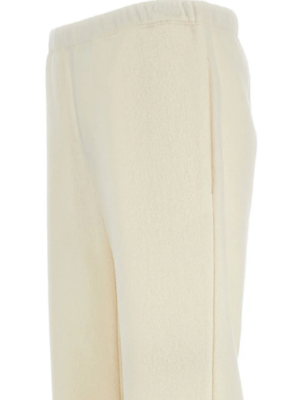 Rier Wollen broek met trekkoordtaille Wit