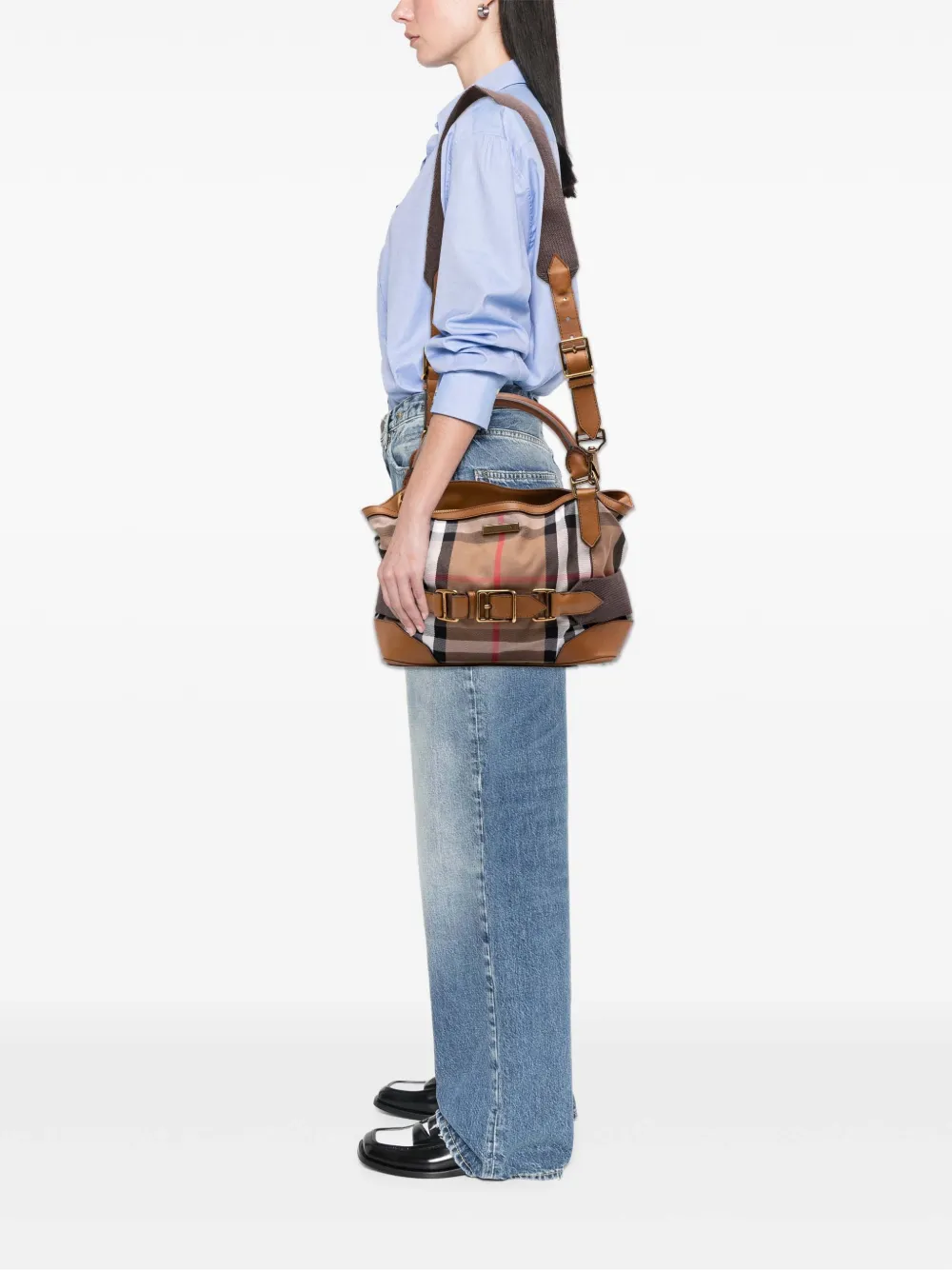 Burberry Pre-Owned Borsa a tracolla in tela Brecon House Check 2000-2017 | Pre-owned | Image 2