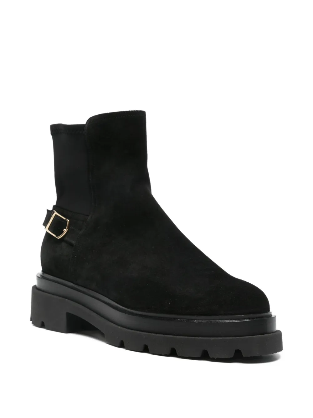 Santoni buckle-fastening boots Black