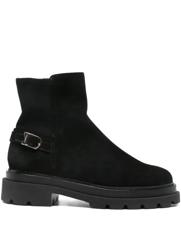 Santoni Buckle-fastening Boots in Black