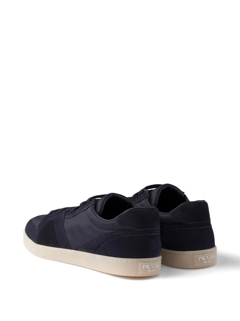 Prada suede-panel sneakers Blue