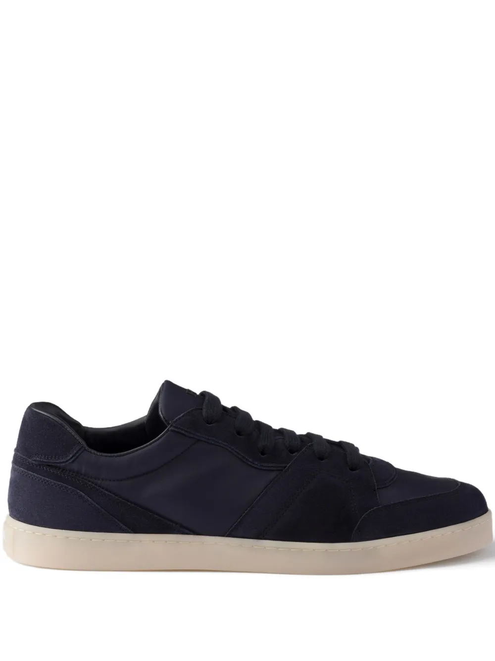 Prada suede-panel sneakers - ブルー Prada suede-panel sneakers - ブルー