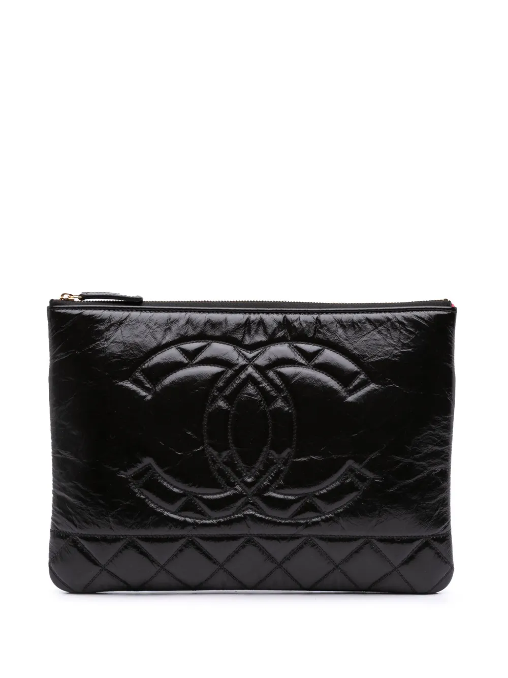 CHANEL Pre-Owned 2020 Medium Shiny Aged Calfskin O Case clutch bag - CHANEL Pre-Owned 2020 Medium Shiny Aged Calfskin O Case clutch bag -