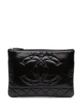 CHANEL Pre-Owned 2020 Medium Shiny Aged Calfskin O Case clutch bag - Black