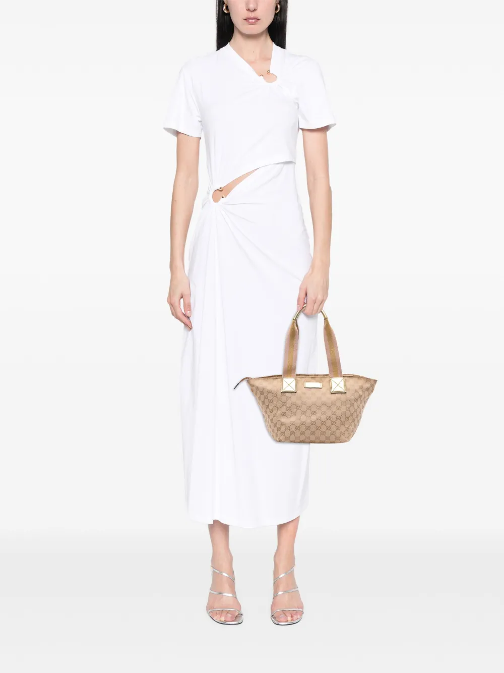 Gucci Pre-Owned 2016-2025 GG Canvas Web tote bag | Pre-Owned | Image 2