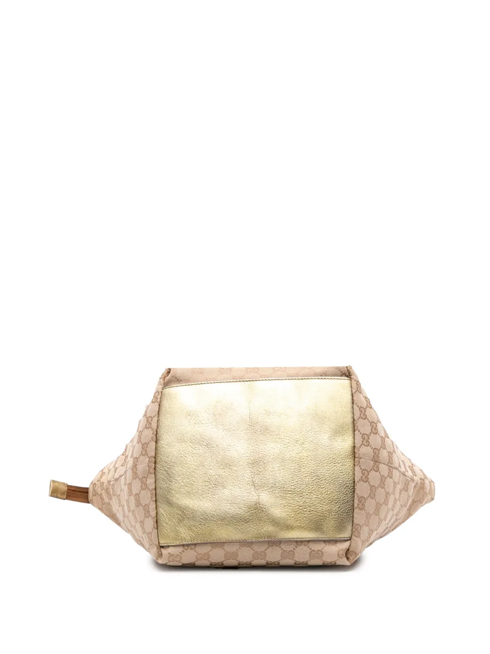 Pre-owned Gucci 2016-2025 Gg Canvas Web Tote Bag In Brown