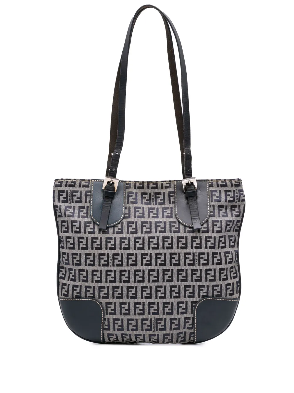 Fendi Pre-Owned 2000-2010 Zucchino Canvas shoulder bag - グレー Fendi Pre-Owned 2000-2010 Zucchino Canvas shoulder bag - グレー