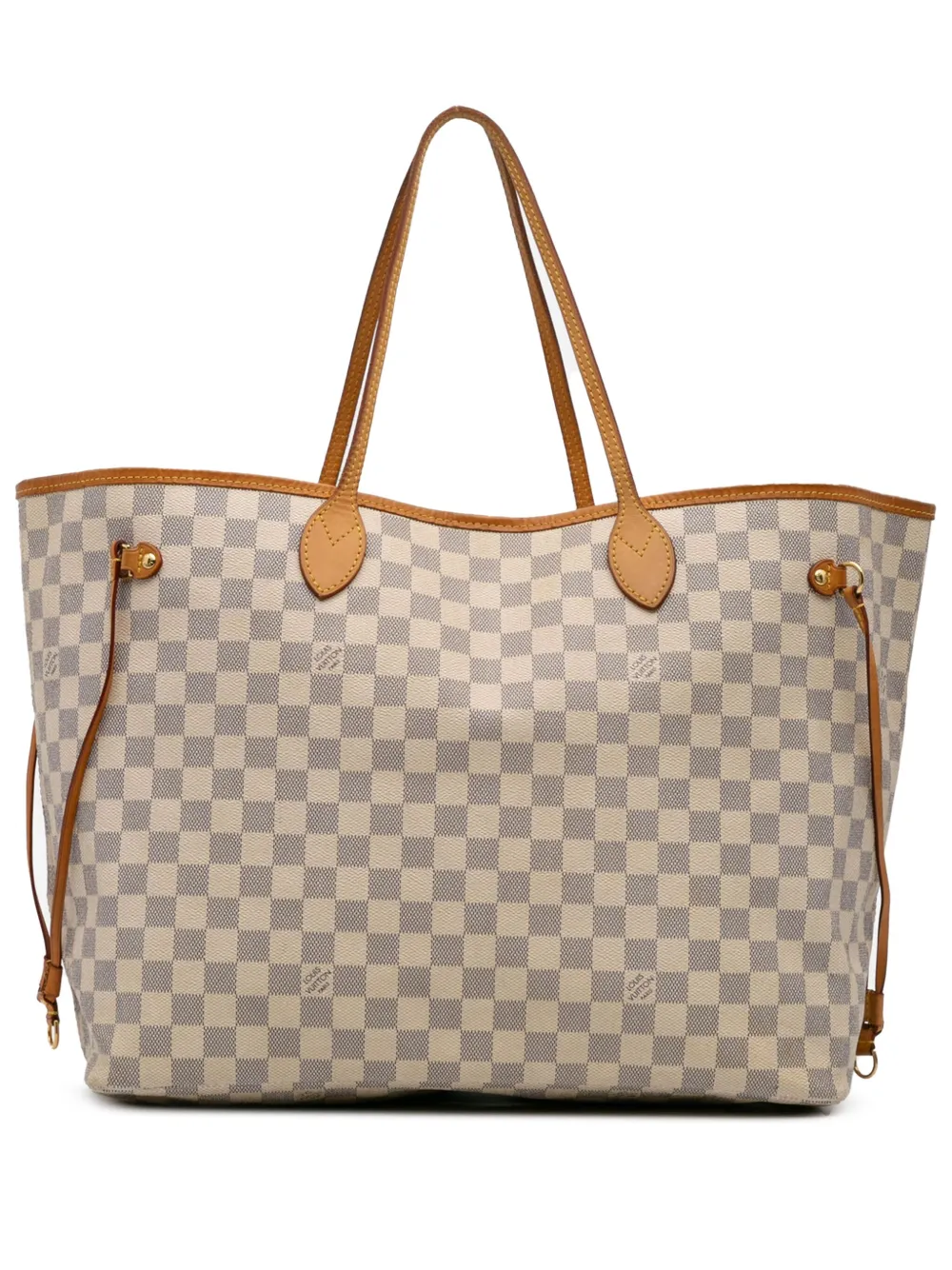 Louis Vuitton Pre-Owned 2012 Damier Azur Neverfull GM tote bag - ホワイト Louis Vuitton Pre-Owned 2012 Damier Azur Neverfull GM tote bag - ホワイト