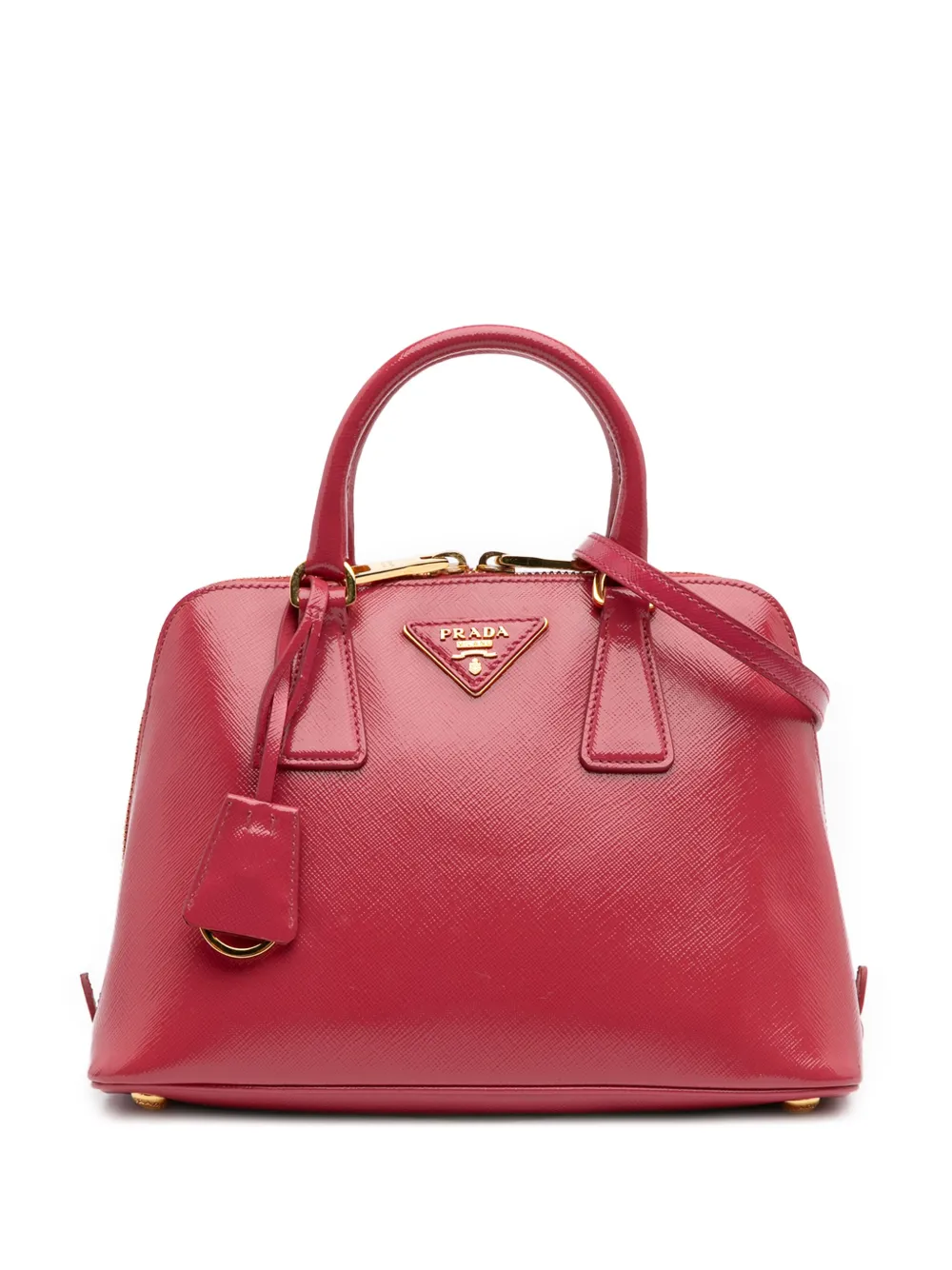 Prada Pre-Owned 2010-2025 Small Saffiano Vernice Promenade satchel - Prada Pre-Owned 2010-2025 Small Saffiano Vernice Promenade satchel -