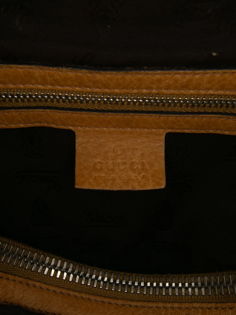 Pre-owned Gucci 2016-2024 Medium Gg Canvas Bamboo Libeccio Tote Bag In Brown