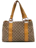 Gucci Pre-Owned 2016-2024 Medium GG Canvas Bamboo Libeccio tote bag - Brown