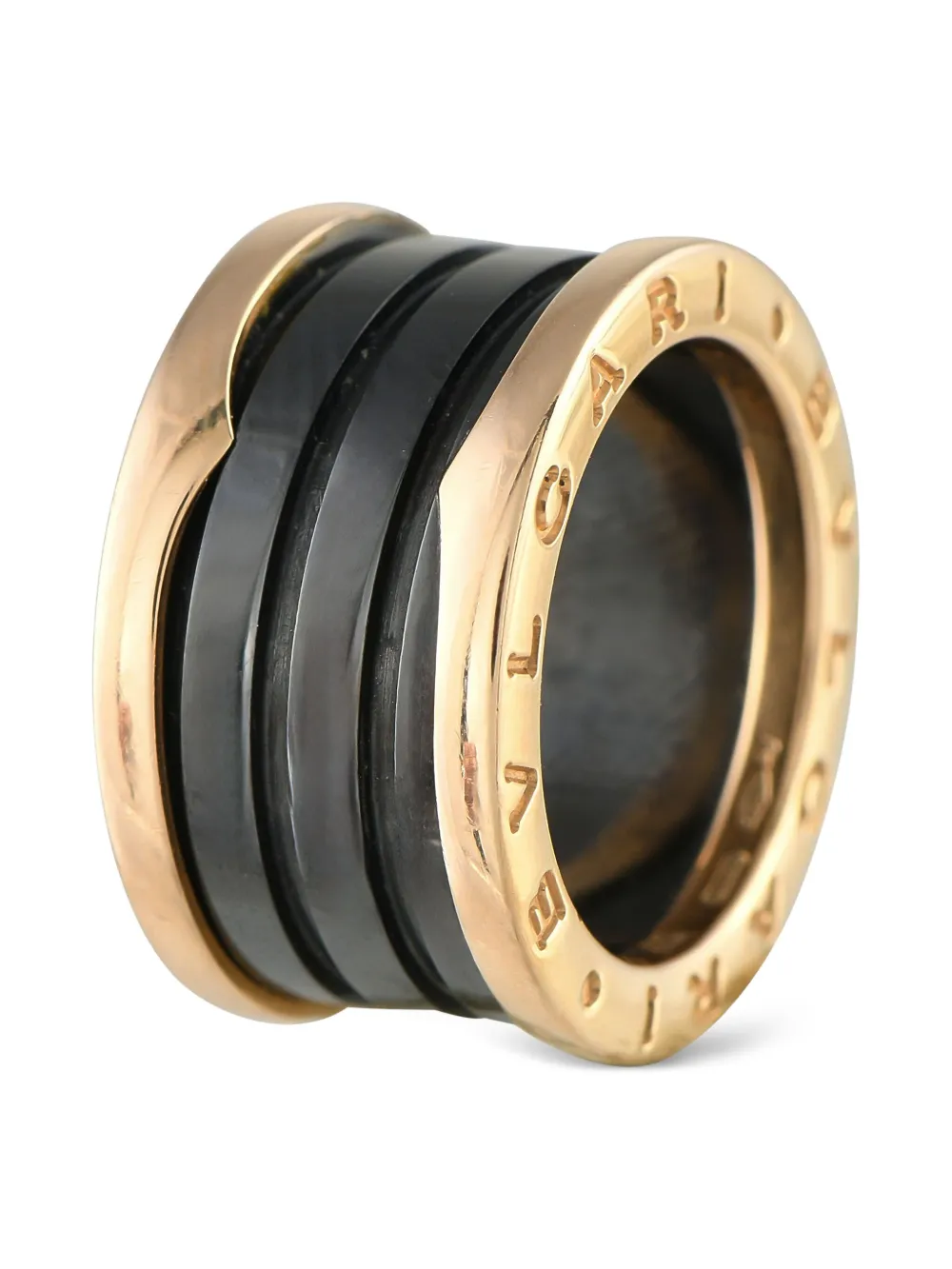 Bvlgari Pre-Owned 18K rose gold B-zero1 ring - イエロー Bvlgari Pre-Owned 18K rose gold B-zero1 ring - イエロー