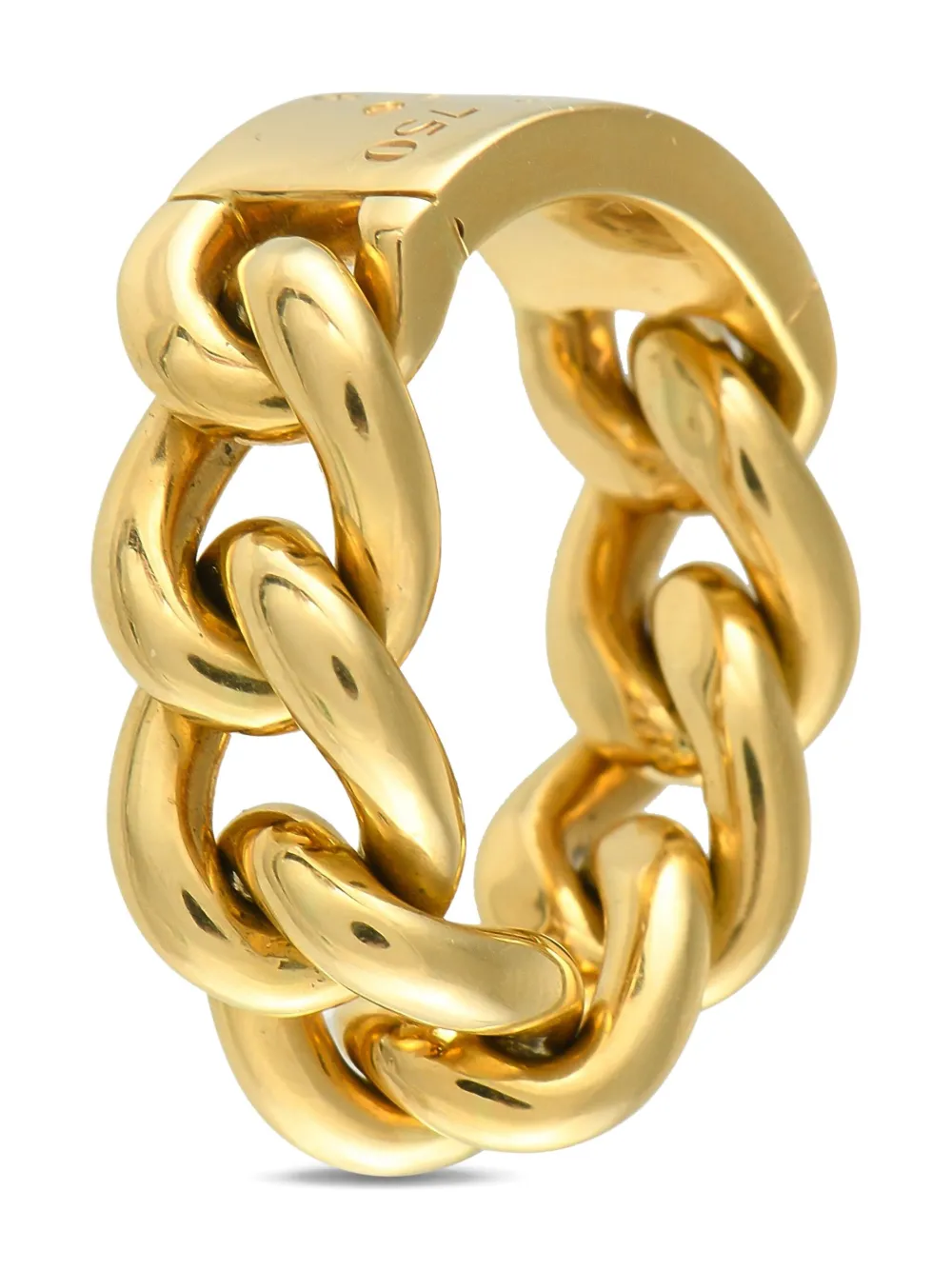 Christian Dior Pre-Owned 18K yellow gold Gourmette ring | Image 2