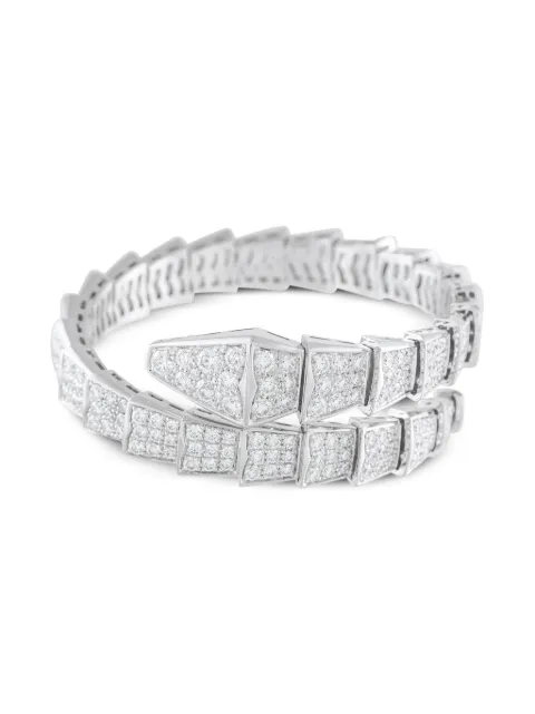 Bvlgari Pre-Owned 18K white gold Serpenti Viper diamond bracelet