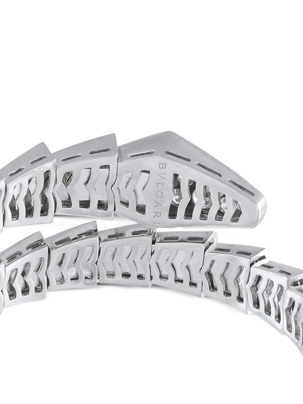 Bvlgari Pre-Owned 18K white gold Serpenti Viper diamond bracelet | Image 2