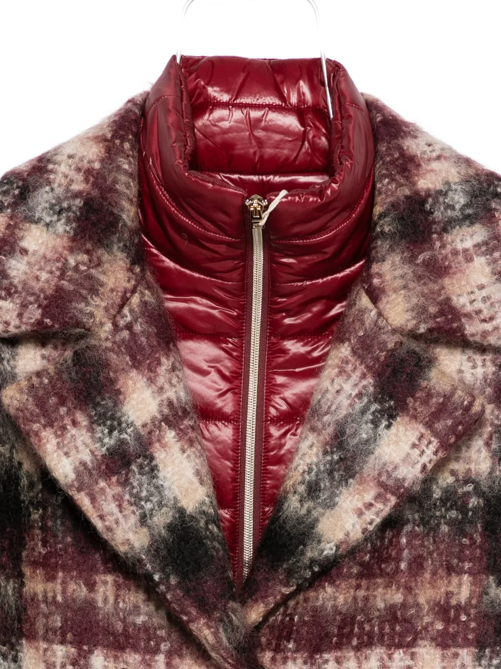Herno Checked Single-breasted Coat In Multi