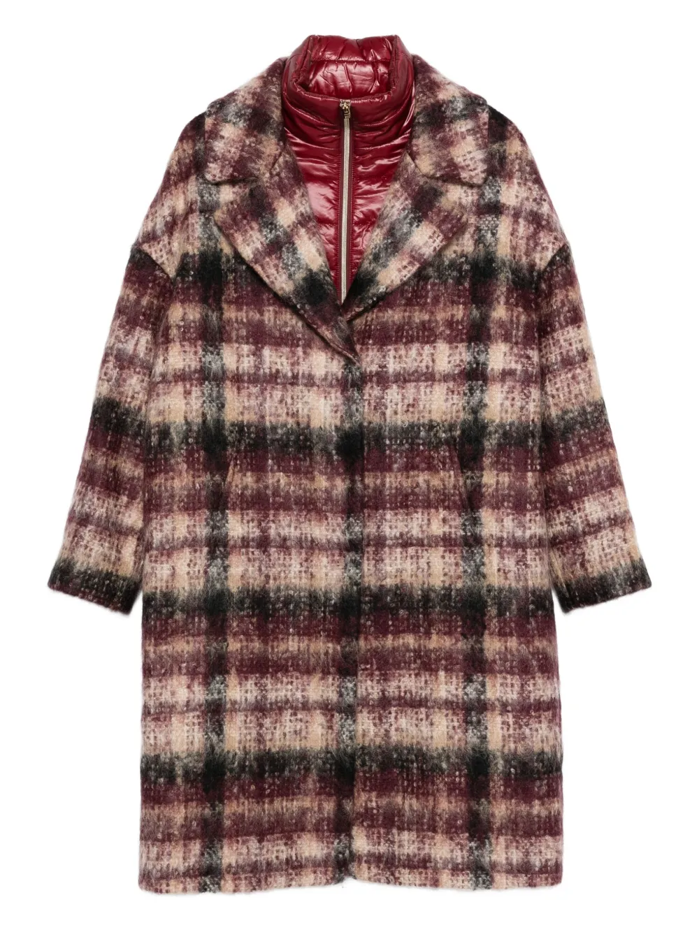 Herno checked single-breasted coat | Neutrals | Image 1