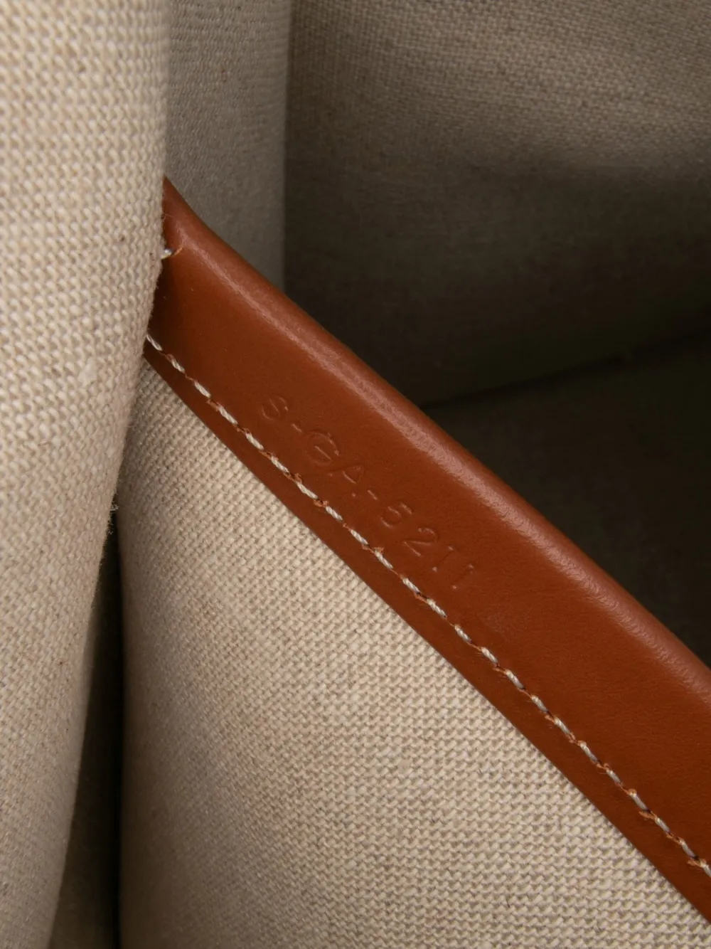 Pre-owned Celine 2021 Large Raffia Cuir Triomphe Cabas Thais Tote Bag In Brown