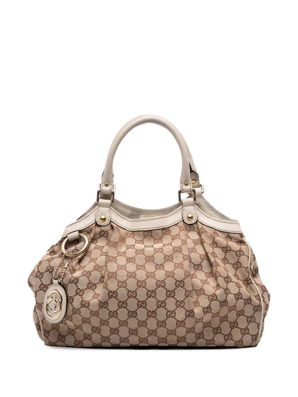 Gucci Pre-Owned 2016-2025 Medium GG Canvas Sukey tote bag - ブラウン Gucci Pre-Owned 2016-2025 Medium GG Canvas Sukey tote bag - ブラウン