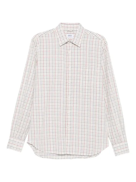 ASPESI check-pattern cotton-wool shirt