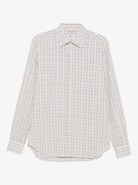 ASPESI check-pattern cotton-wool shirt