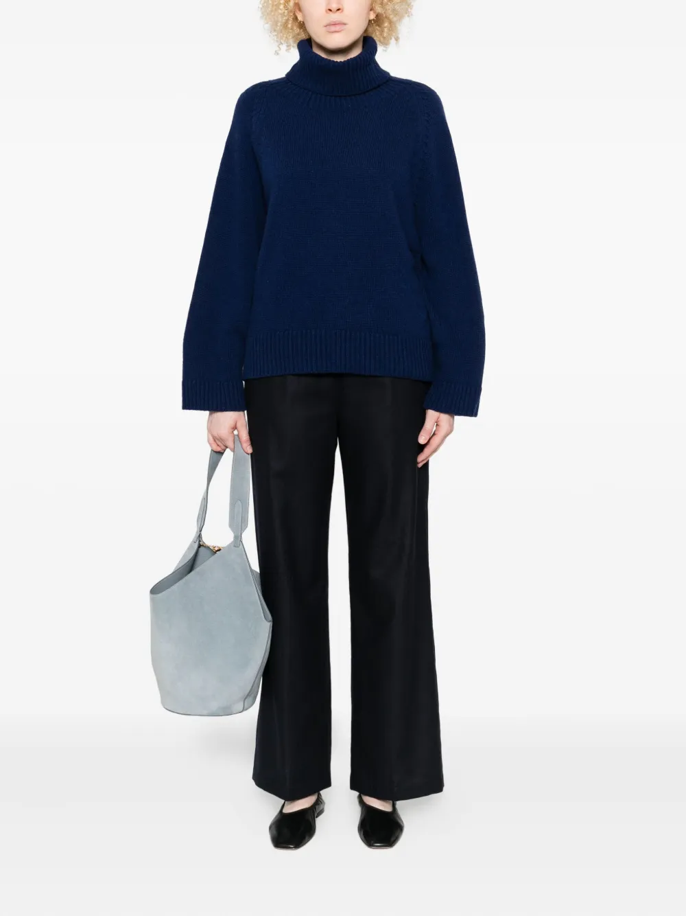 ASPESI Broek met elastische taille - Blauw
