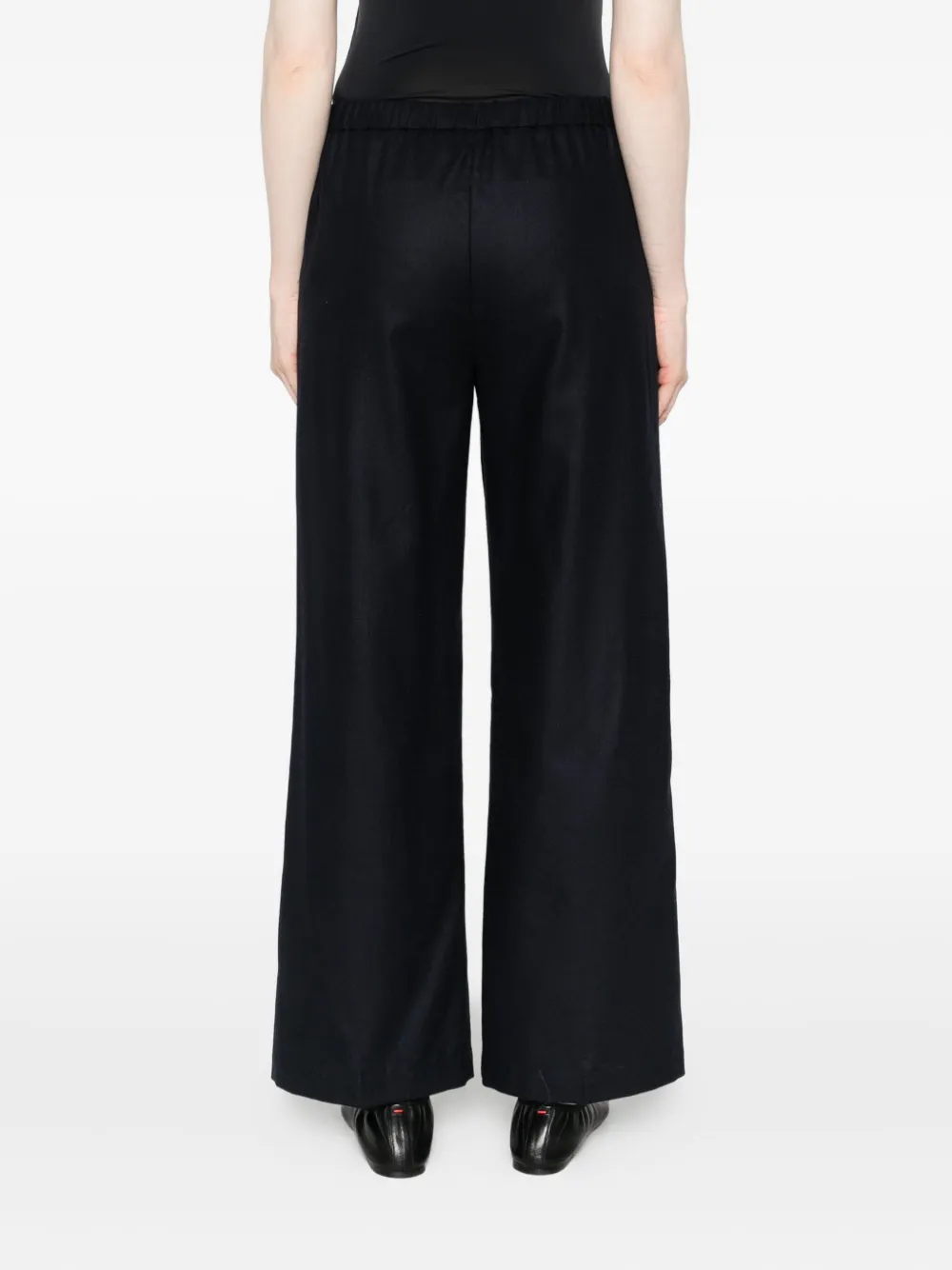 Aspesi Elastic-waist Trousers In Black