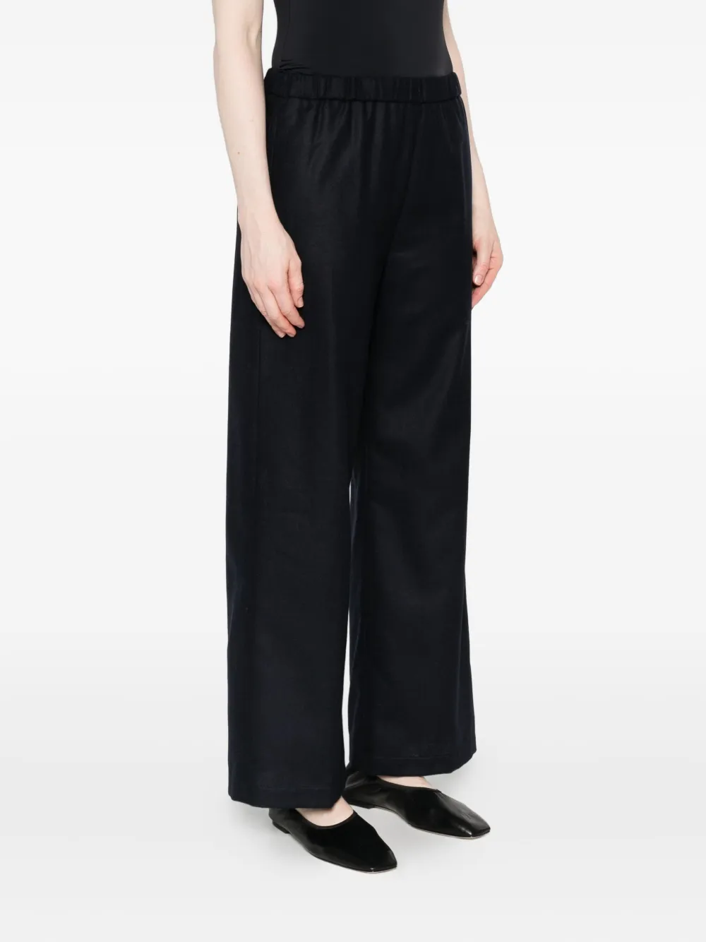 Aspesi Elastic-waist Trousers In Black
