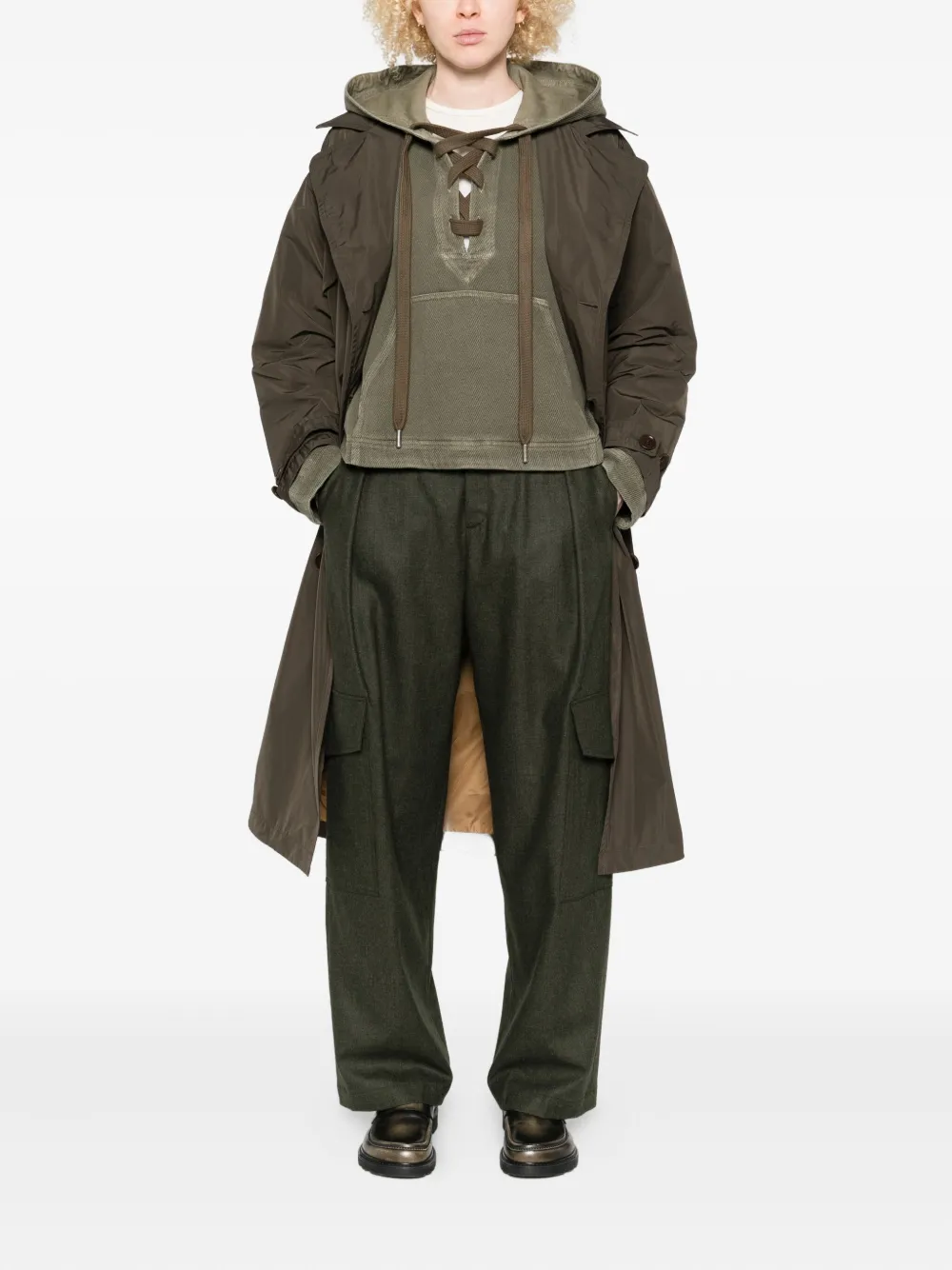 ASPESI belted double-breasted coat | Double Breasted & Peacoats | Image 2