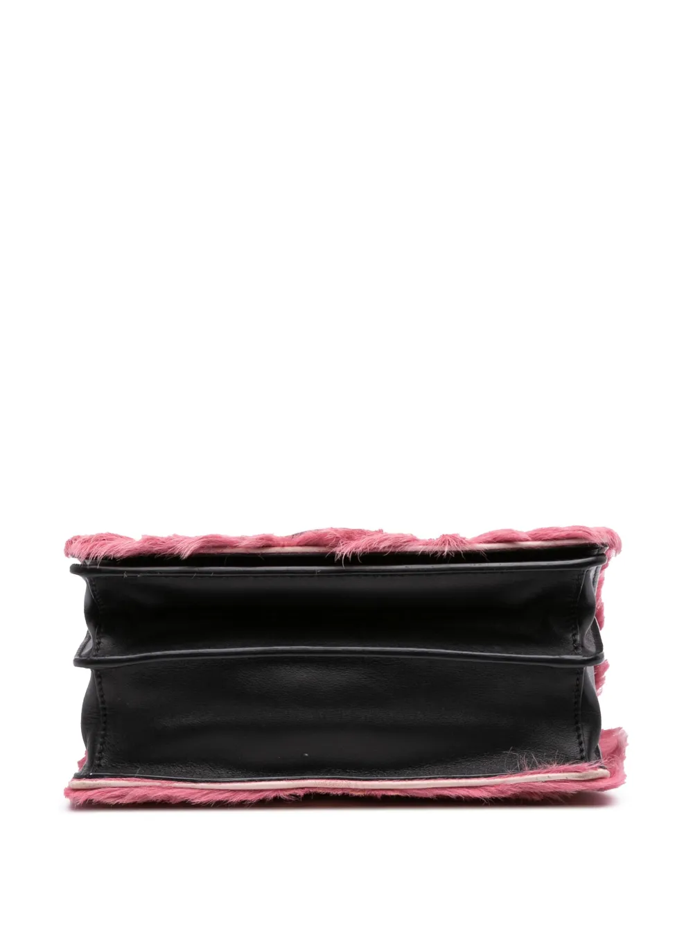 Pre-owned Prada 2013-2025 City Calf Trimmed Cavallino Cahier Crossbody Bag In Pink