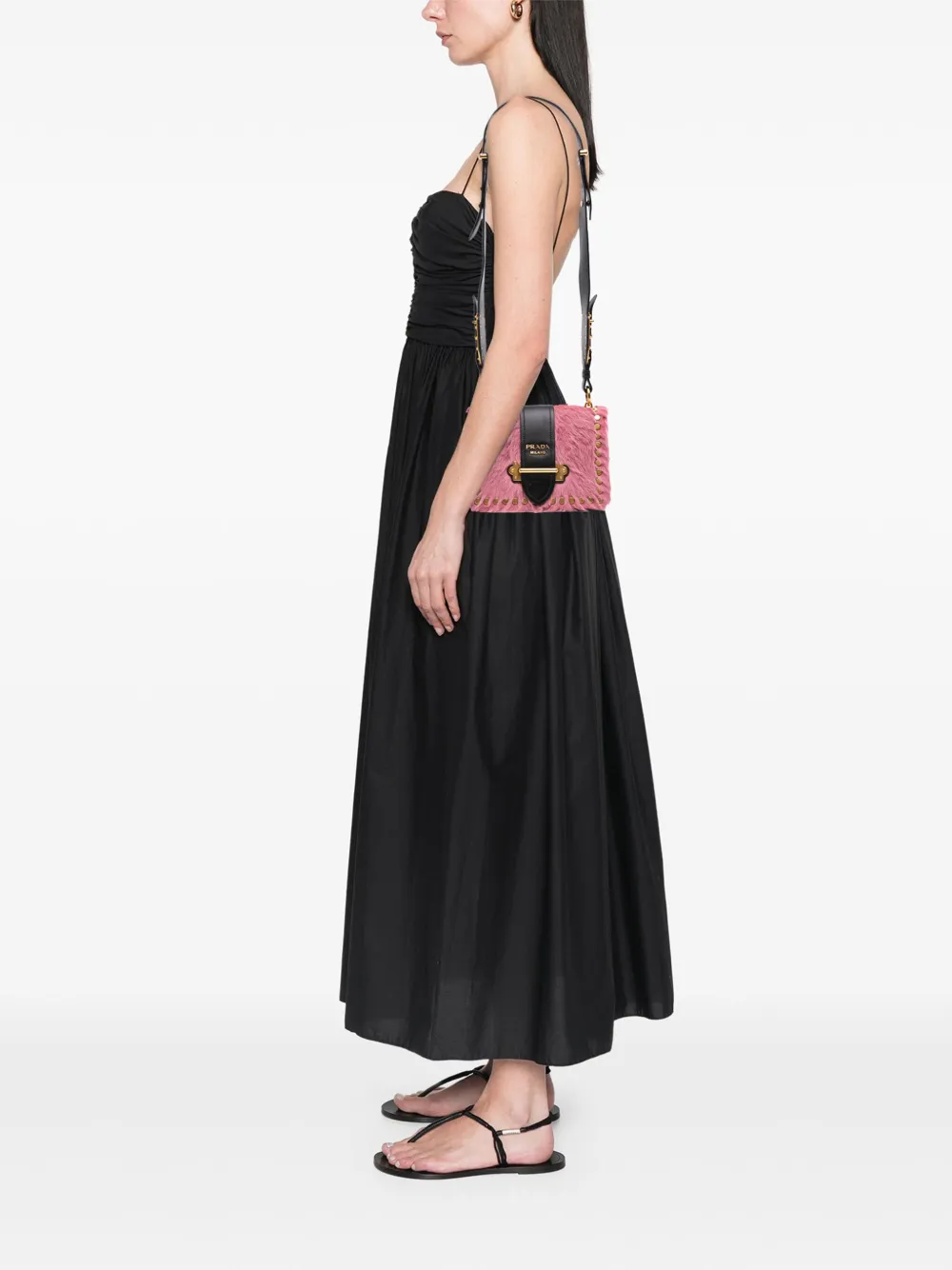 Prada Pre-Owned 2013-2025 City Calf Trimmed Cavallino Cahier crossbody bag | Pre-Owned | Image 2