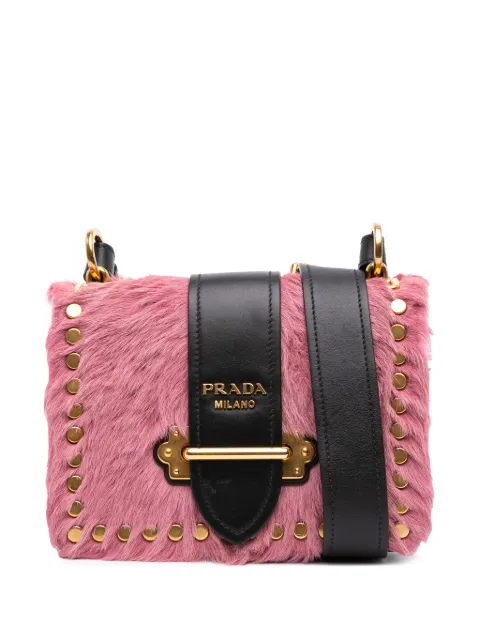 Prada Pre-Owned 2013-2025 City Calf Trimmed Cavallino Cahier crossbody bag