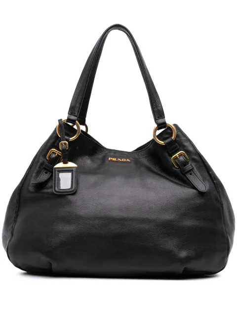 Prada Pre-Owned 2000-2025 Vitello Daino Side Zip tote bag