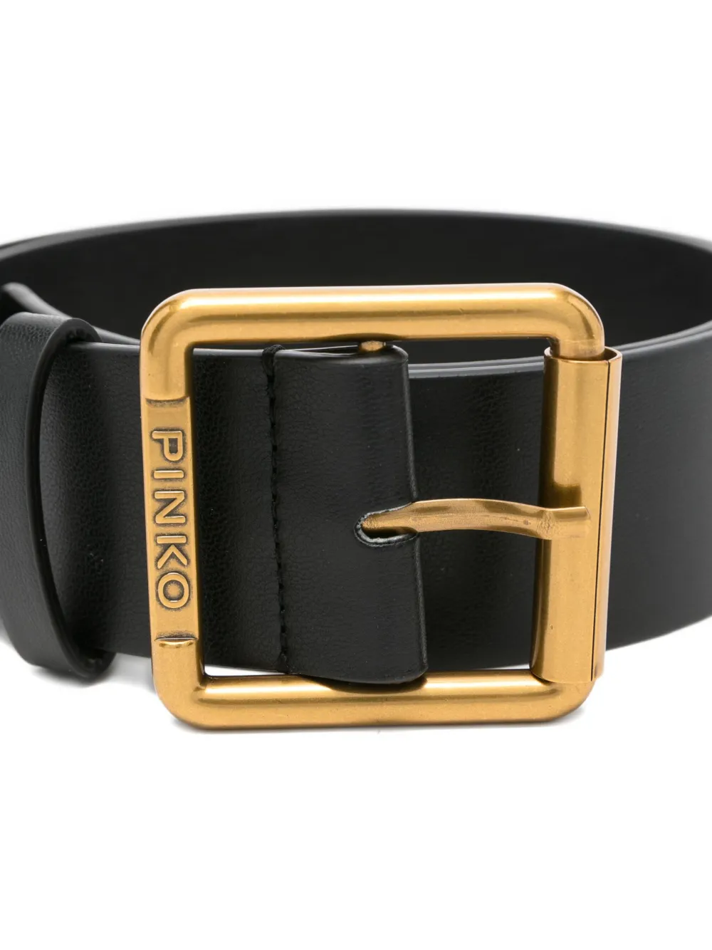 Pinko Kids Leren riem Zwart